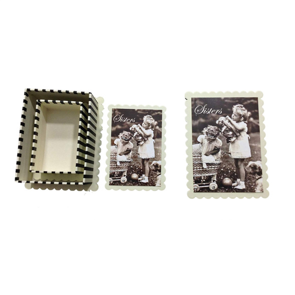 NWOT Sisters Decorative Trinket Boxes Set 2 Boxes - Picture 1 of 3